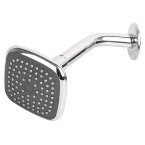 45065 - Regadera cuadrada 3-3/4" brazo y chapetón de acero, Basic