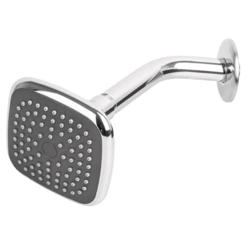 45065 - Regadera cuadrada 3-3/4" brazo y chapetón de acero, Basic
