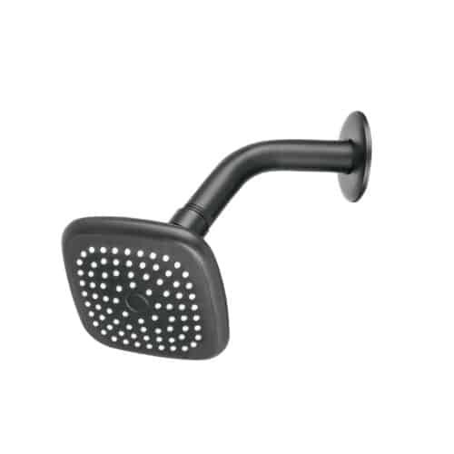 R-401M.jpg 48420 - Regadera cuadrada 3-3/4" brazo y chapetón, negro, Basic