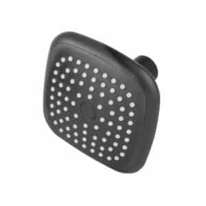 48421 - Regadera cuadrada de ABS 3-3/4" sin brazo, negro, Basic