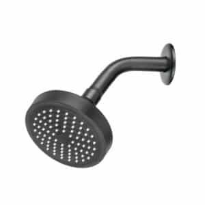 R-402M.jpg 48422 - Regadera redonda 4-1/4" brazo y chapetón, negro, Basic