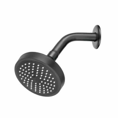 48422 - Regadera redonda 4-1/4" brazo y chapetón, negro, Basic