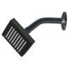 46744 - Regadera cuadrada ABS 4" acabado negro mate con brazo, Foset