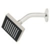 46738 - Regadera cuadrada ABS 4" acabado satín con brazo, Foset