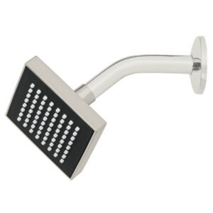 46738 - Regadera cuadrada ABS 4" acabado satín con brazo, Foset