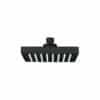 46747 - Regadera cuadrada ABS 6" acabado negro mate sin brazo, Foset