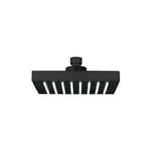R-404SM.jpg 46747 - Regadera cuadrada ABS 6" acabado negro mate sin brazo, Foset