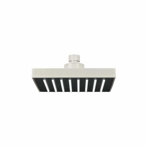 46741 - Regadera cuadrada ABS 6" acabado satín sin brazo, Foset