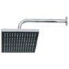 46736 - Regadera cuadrada ABS 8" acabado cromo con brazo, Foset