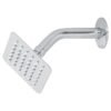 47734 - Regadera cuadrada 4", acero inox, con brazo, cromo, Túbig