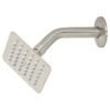 47740 - Regadera cuadrada 4", acero inox, con brazo, satín, Túbig