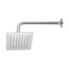 47736 - Regadera cuadrada 6", acero inox, con brazo, cromo, Túbig
