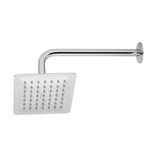 47736 - Regadera cuadrada 6", acero inox, con brazo, cromo, Túbig