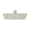 47743 - Regadera cuadrada 6", acero inox, sin brazo, satín, Túbig