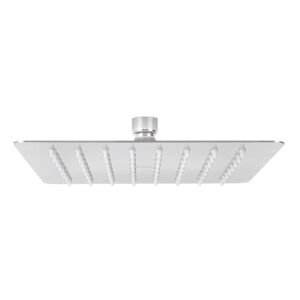 47739 - Regadera cuadrada 8", acero inox, sin brazo, cromo, Túbig