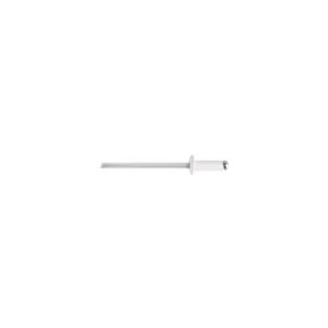 46571 - Bolsa c/50 remaches 1/8"x1/4" blancos de aluminio, ala 1/4"