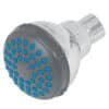 49412 - Regadera redonda de ABS 2-1/2" gris-cromo sin brazo, Basic