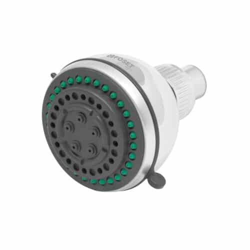 49415 - Regadera redonda de ABS 3", 5 funciones, sin brazo, Aqua