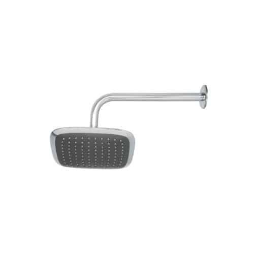 49452 - Regadera cuadrada plato ancho 8" brazo inox a muro, Aero