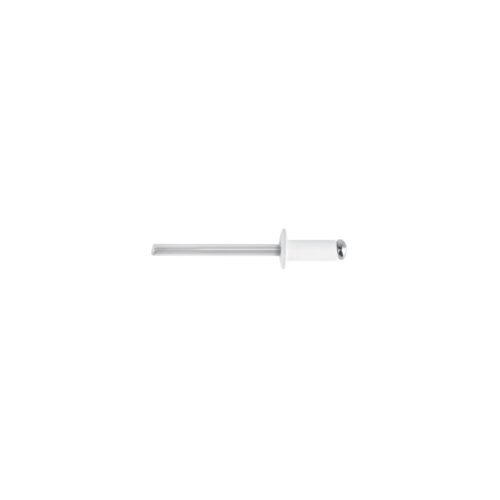 46578 - Bolsa c/50 remaches 3/16"x1/4" blancos de aluminio, ala 3/8"