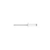 46580 - Bolsa c/50 remaches 3/16"x1/2" blancos de aluminio, ala 3/8"
