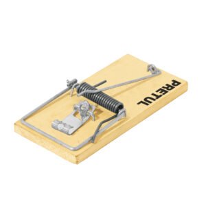 23709 - Bolsa con 2 trampas de 4" de madera para ratón, Pretul