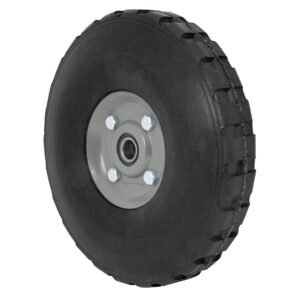 45035 - Rueda de hule sólido 10" para diablo, doble balero, Pretul