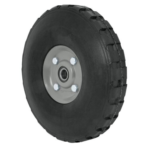 45035 - Rueda de hule sólido 10" para diablo, doble balero, Pretul
