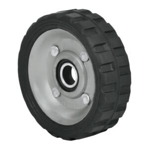 45476 - Rueda de hule sólido 4-1/2" para diablo, un balero, Pretul