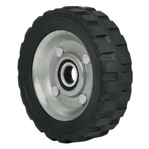 45478 - Rueda de hule sólido 5" para diablo, un balero, Pretul