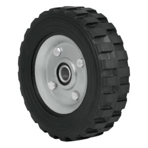 45483 - Rueda de hule sólido 7" para diablo, doble balero, Pretul