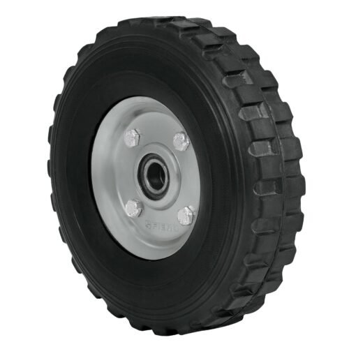 45485 - Rueda de hule sólido 8" para diablo, doble balero, Pretul