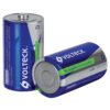 47206 - Blíster con 2 pilas recargables D larga duración, 4000 mAh
