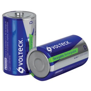 47206 - Blíster con 2 pilas recargables D larga duración, 4000 mAh