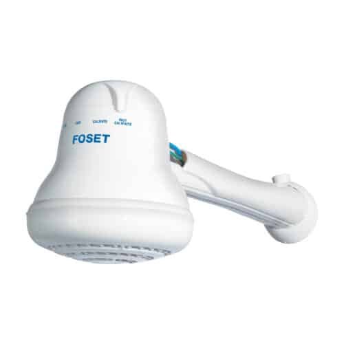 49491 - Regadera eléctrica, 4 temperaturas, 14.5cm, blanca, Foset