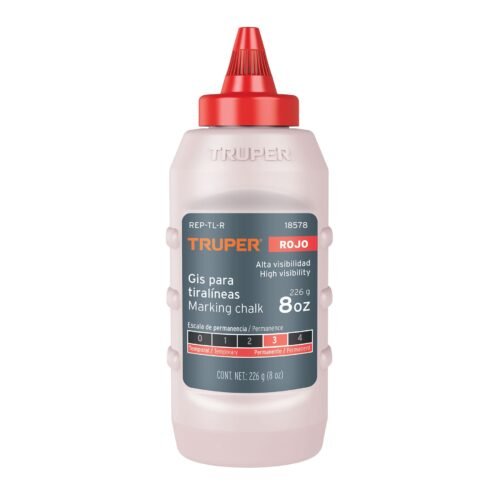 18578 - Gis rojo para tiralíneas, alta visibilidad, 8 oz, Truper