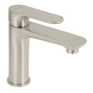 45179 - Monomando corto para lavabo, satín, FOSET RIVIERA