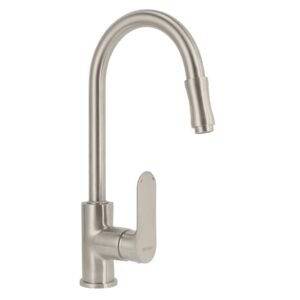 45183 - Monomando retráctil para fregadero, satín, FOSET RIVIERA