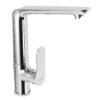 45193 - Monomando cuello alto para fregadero, cromo, FOSET RIVIERA
