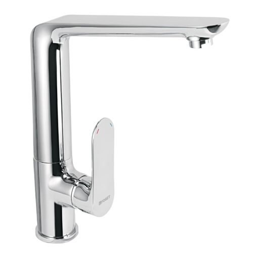 45193 - Monomando cuello alto para fregadero, cromo, FOSET RIVIERA