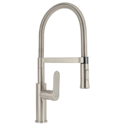45184 - Monomando nariz flexible para fregadero, satín,FOSET RIVIERA