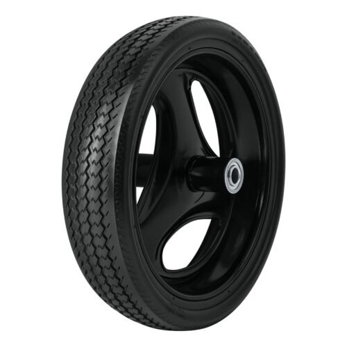 11229 - Llanta completa imponchable 13-1/2", incluye eje y baleros