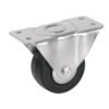 48600 - Rodaja hule 3", placa fija con balero, carga 60 kg, FIERO