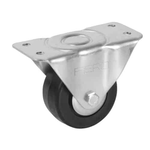 48600 - Rodaja hule 3", placa fija con balero, carga 60 kg, FIERO