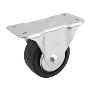48601 - Rodaja hule 4", placa fija con balero, carga 100 kg, FIERO