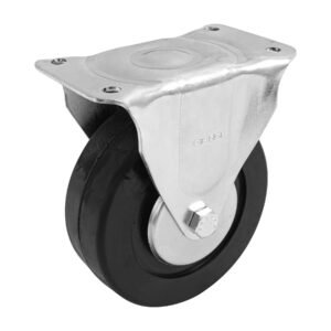48602 - Rodaja hule 6", placa fija con balero, carga 150 kg, FIERO