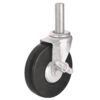 48623 - Rodaja hule 6" con espiga sólida y freno, carga 125kg, FIERO