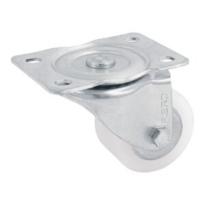 48627 - Rodaja de polietileno 2-1/2 placa giratoria con balero FIERO