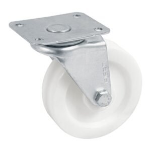 48628 - Rodaja de polietileno 3" placa giratoria, con buje, FIERO