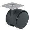 44384 - Rodaja tipo yoyo de 40 mm con placa, sin freno, FIERO